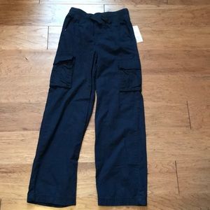 Boys Navy Pull On Pants
